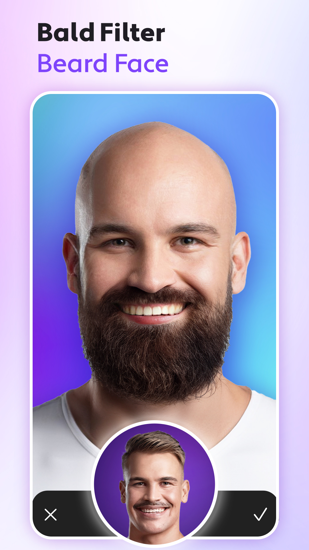 اسکرین شات 3 برنامه Hair Editor, Hair Cut Filter