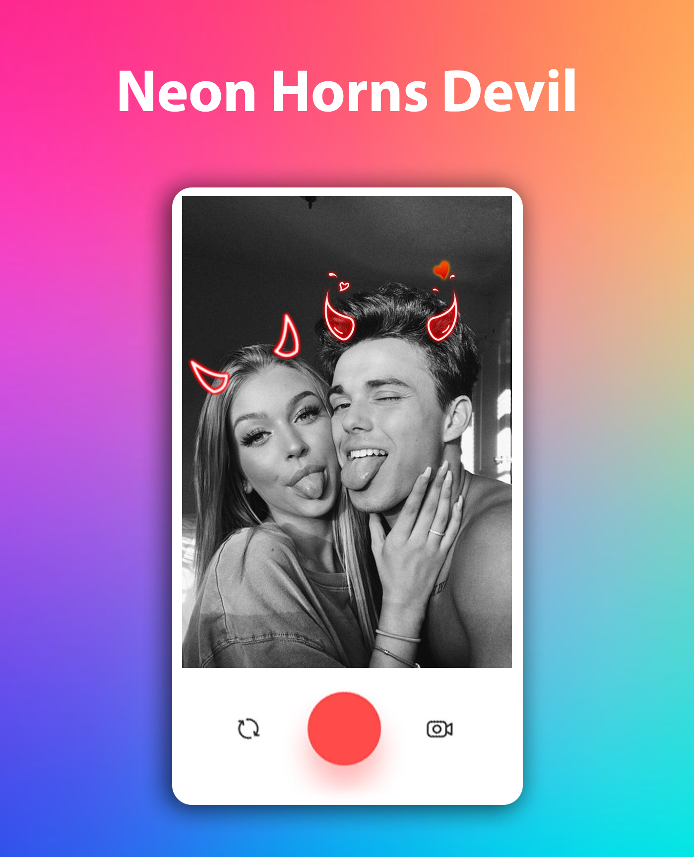 اسکرین شات 4 برنامه Neon Horns Devil Editor Crown