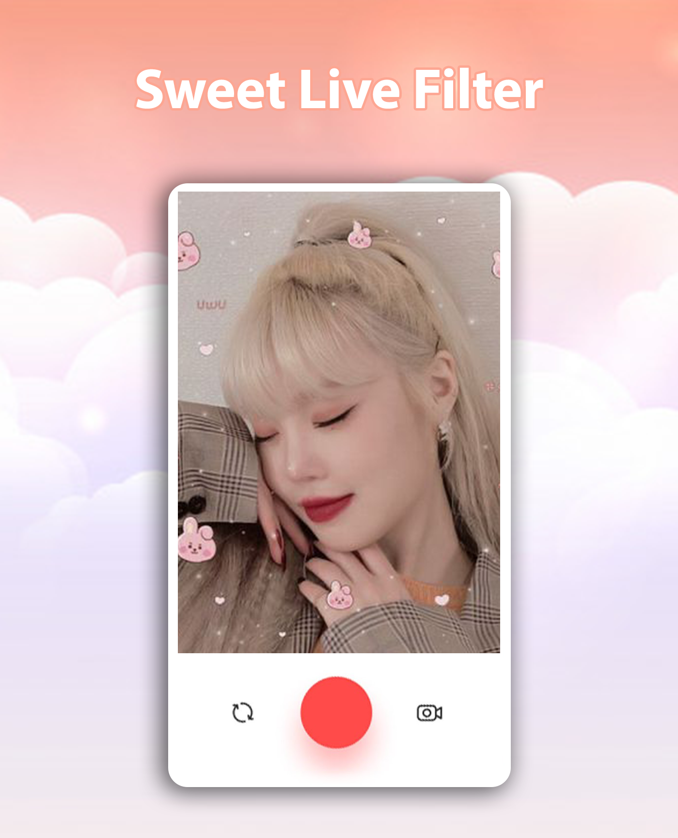 اسکرین شات 8 برنامه Sweet Live Filter Face Camera