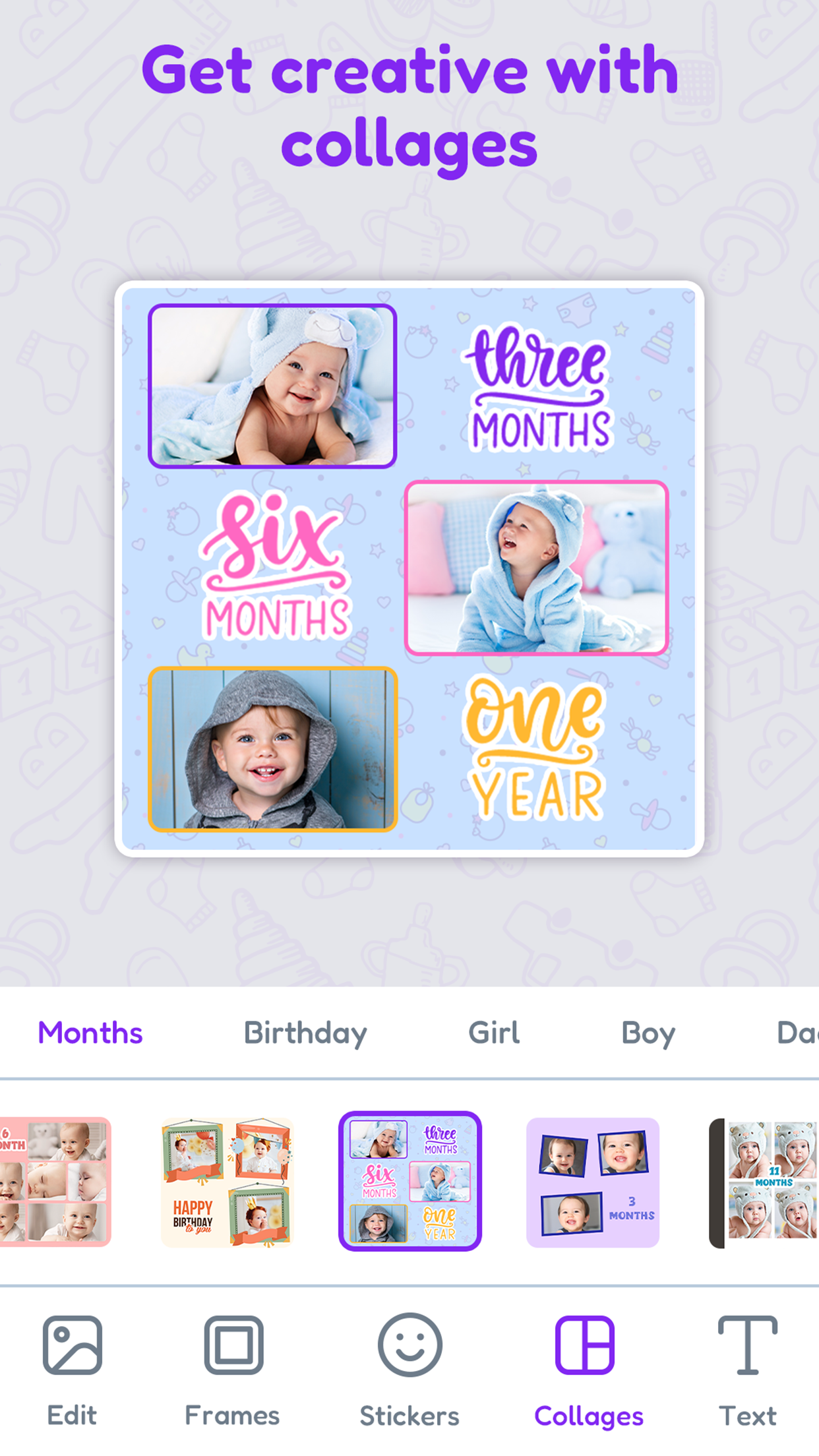 اسکرین شات 5 برنامه Baby Photo Editor