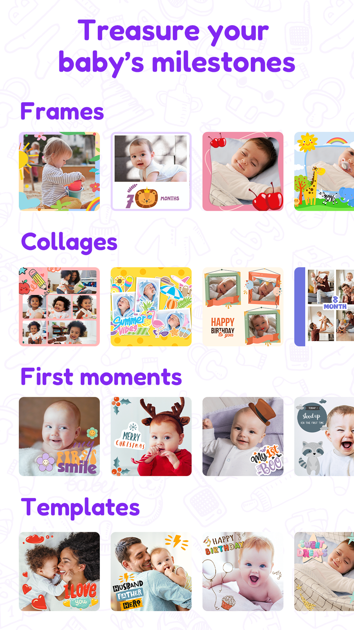 اسکرین شات 1 برنامه Baby Photo Editor