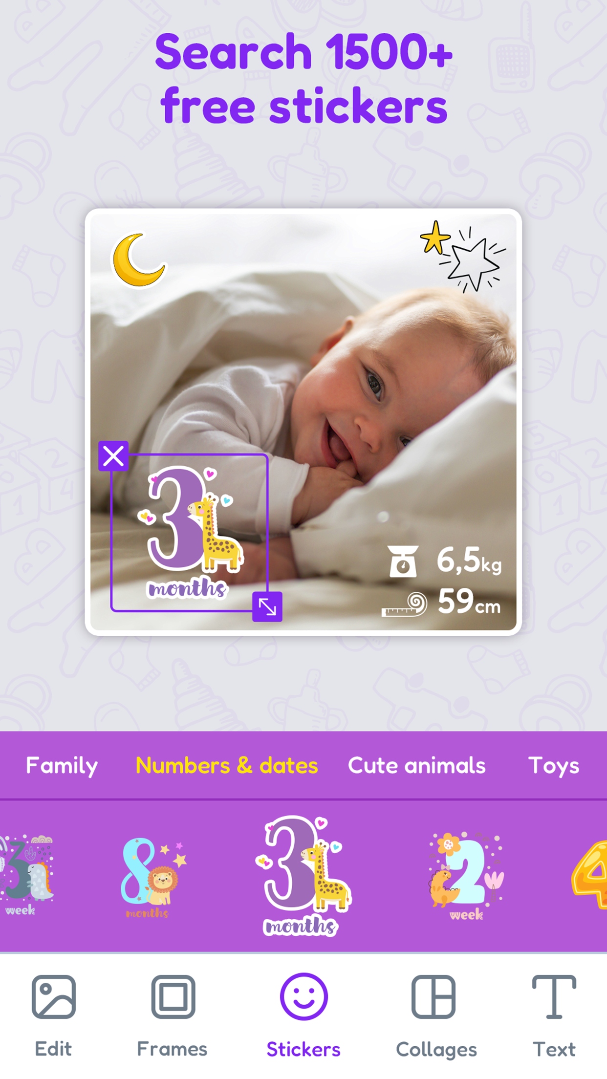 اسکرین شات 3 برنامه Baby Photo Editor