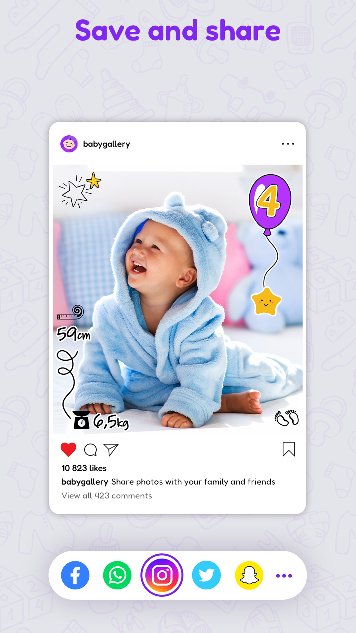 اسکرین شات 6 برنامه Baby Photo Editor