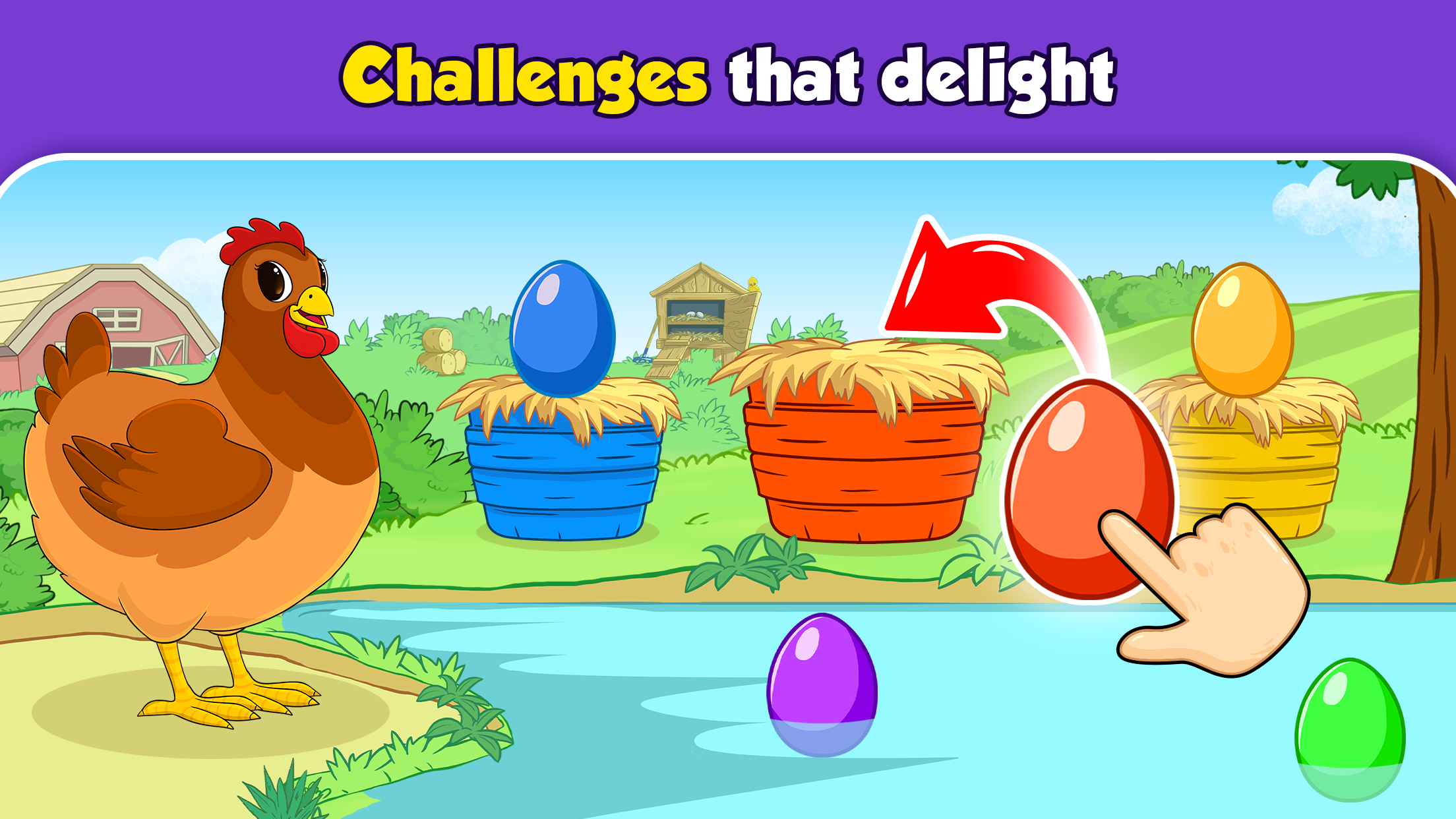 اسکرین شات 4 بازی Farm animal games for kids 2-5