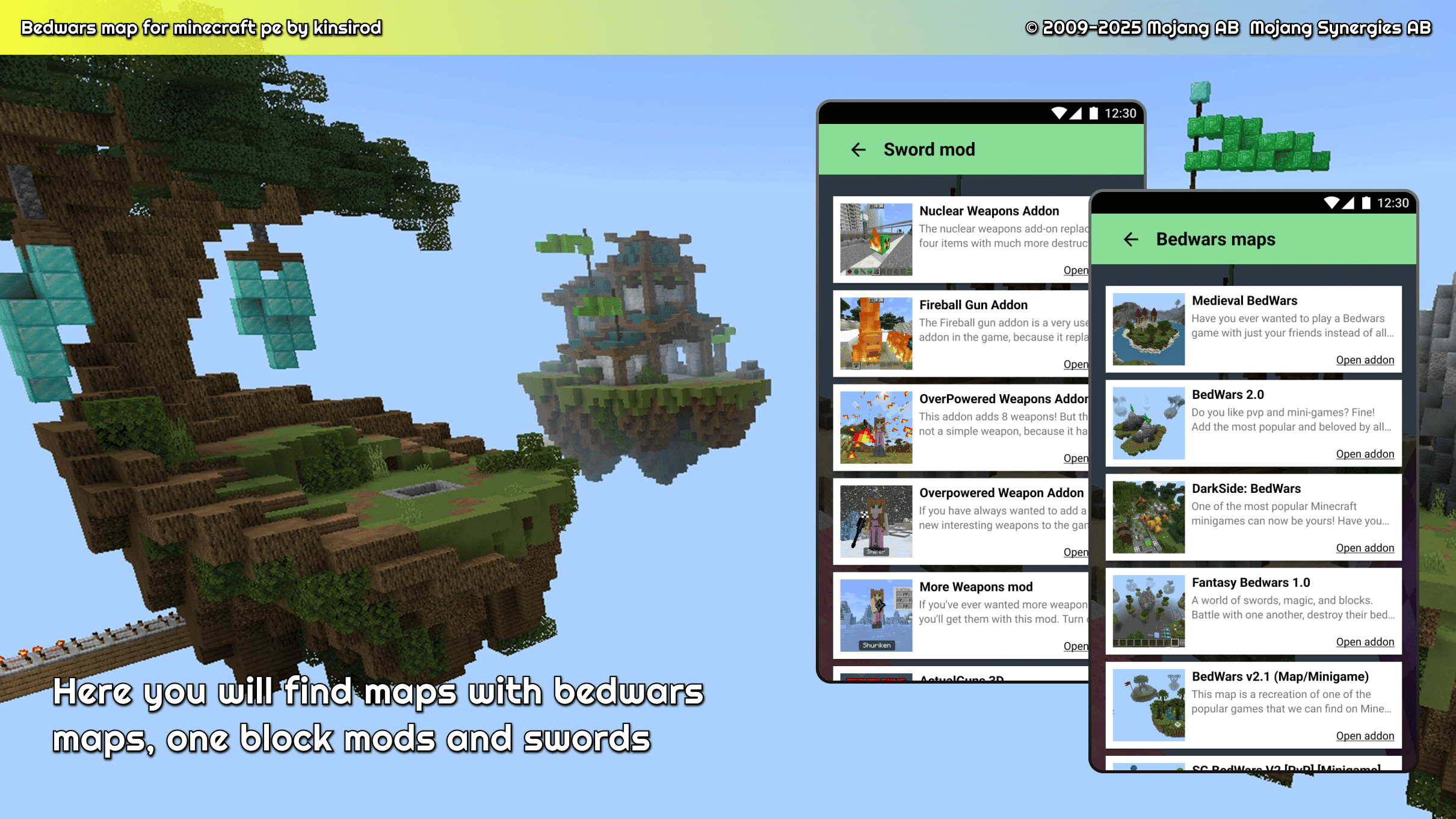 اسکرین شات 2 برنامه bedwars mod for minecraft