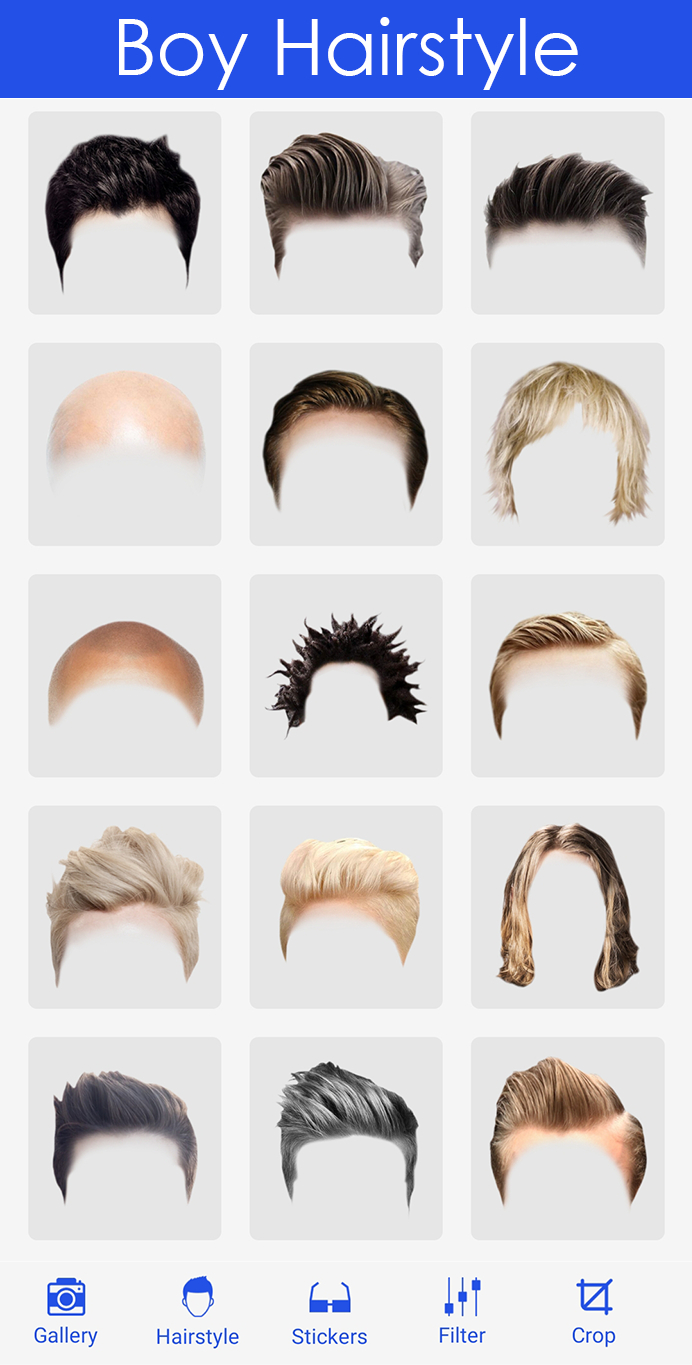 اسکرین شات 2 برنامه Boy Hairstyle Camera