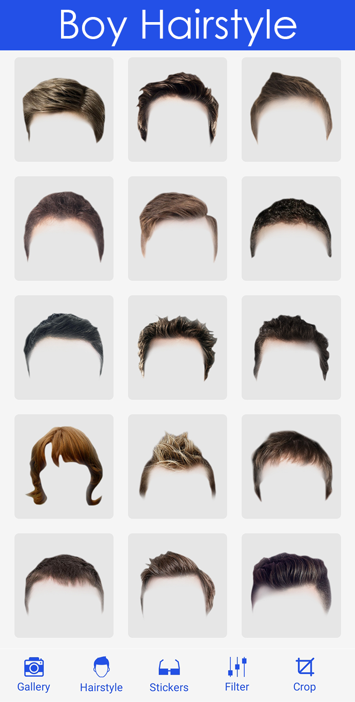اسکرین شات 1 برنامه Boy Hairstyle Camera