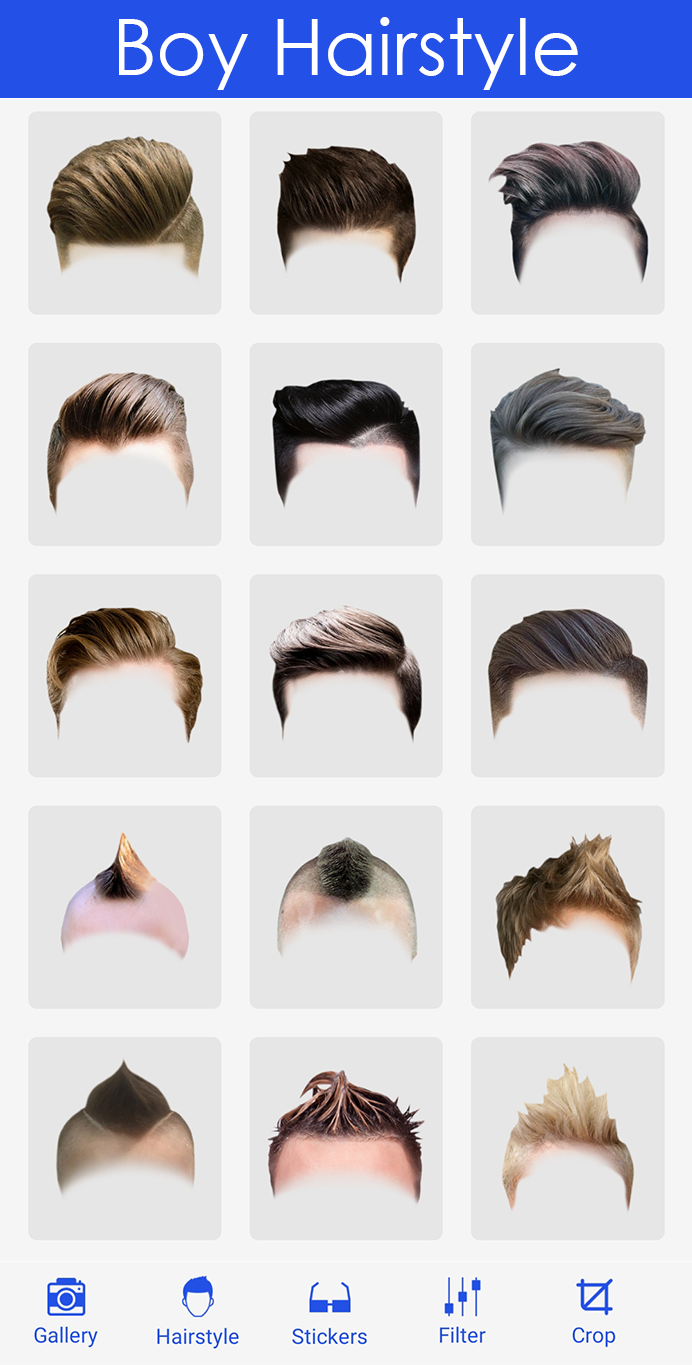 اسکرین شات 3 برنامه Boy Hairstyle Camera