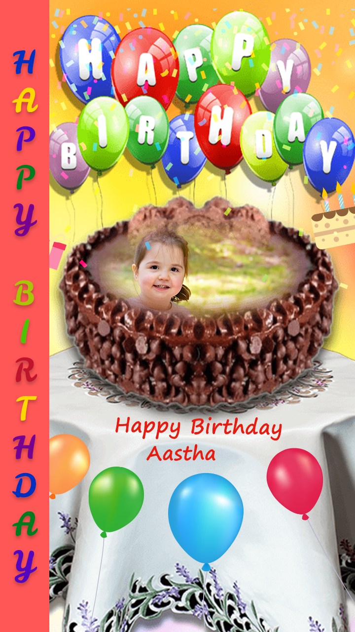 اسکرین شات 2 برنامه Name Photo On Birthday Cake