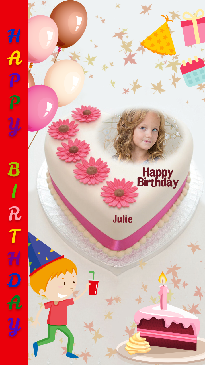 اسکرین شات 4 برنامه Name Photo On Birthday Cake