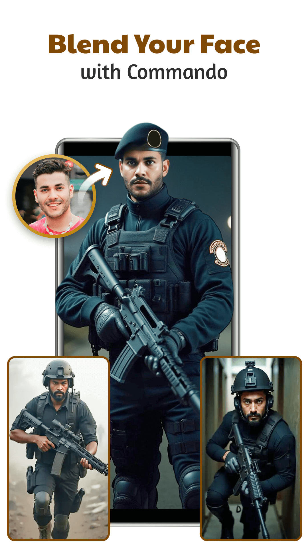 اسکرین شات 4 برنامه Military Man Photo Editor
