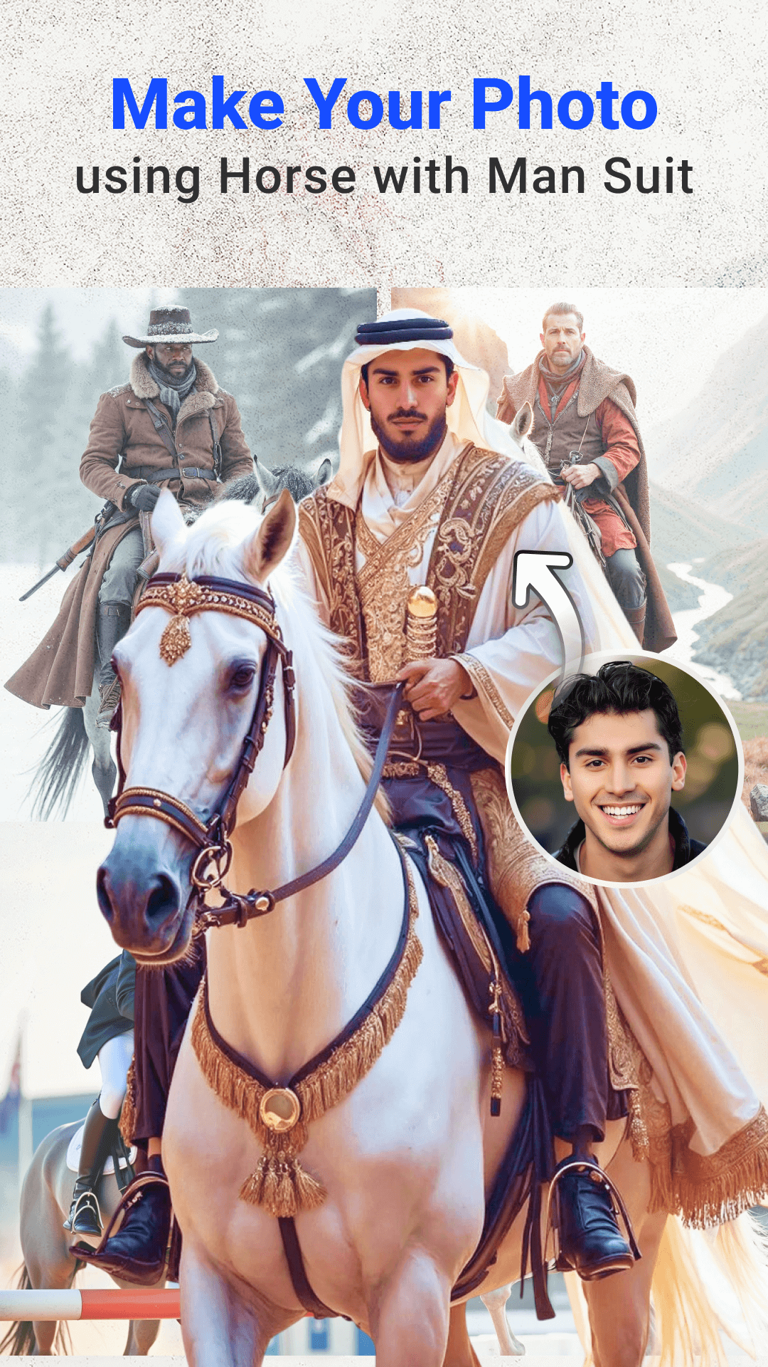 اسکرین شات 3 برنامه Horse With Man Photo Suit