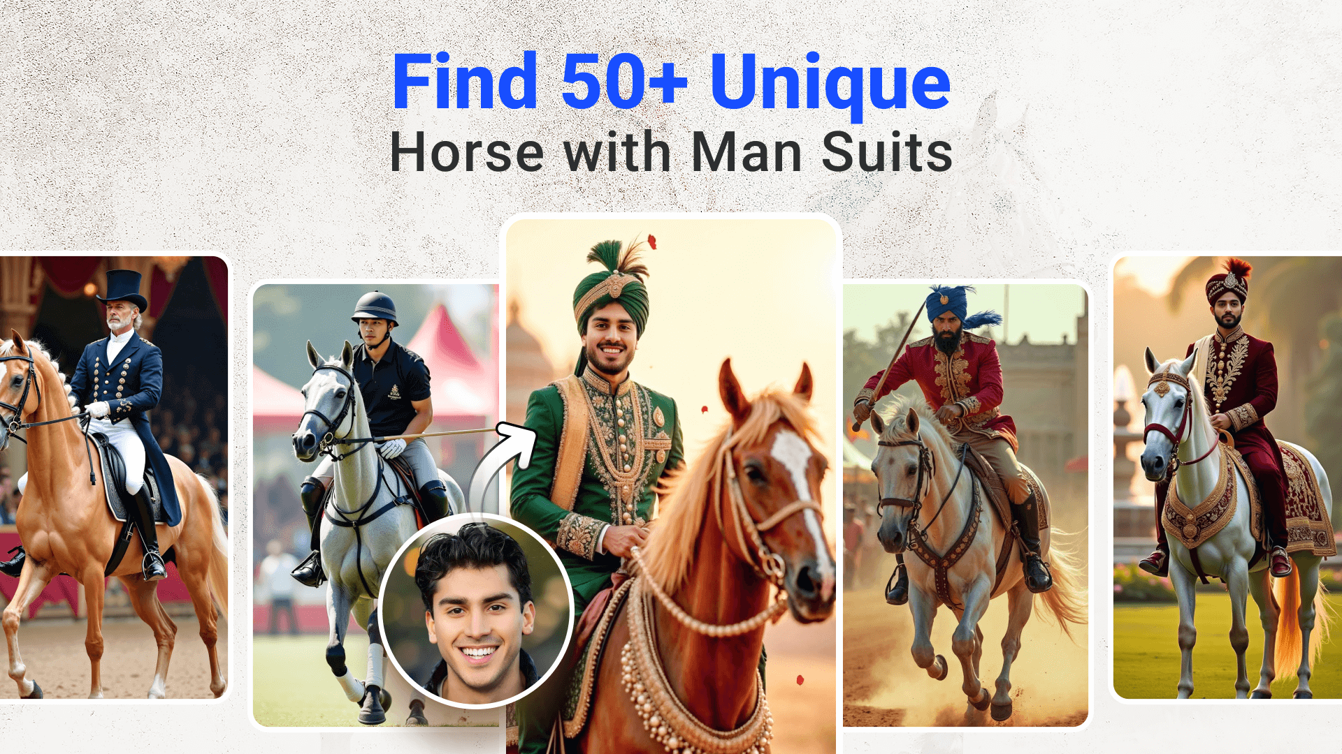 اسکرین شات 1 برنامه Horse With Man Photo Suit