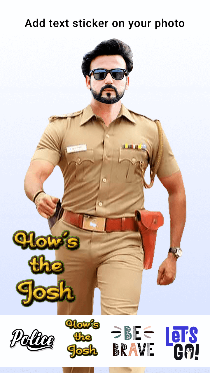 اسکرین شات 2 برنامه Police Suit Photo Editor