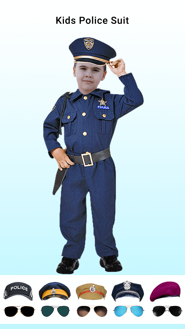 اسکرین شات 3 برنامه Police Suit Photo Editor