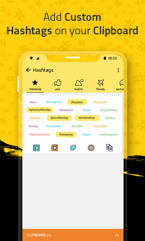 اسکرین شات 5 برنامه Hashtag for Followers