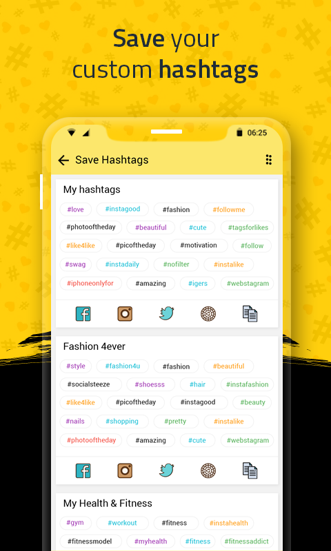اسکرین شات 7 برنامه Hashtag for Followers