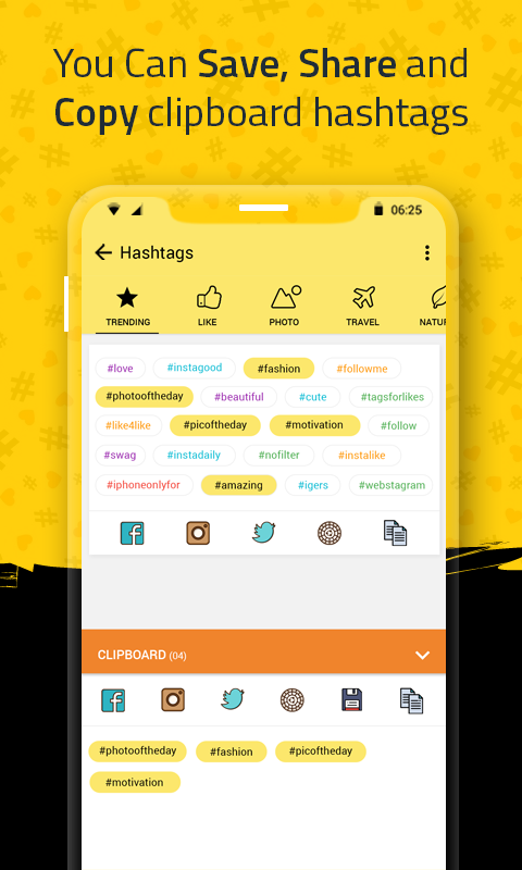 اسکرین شات 6 برنامه Hashtag for Followers