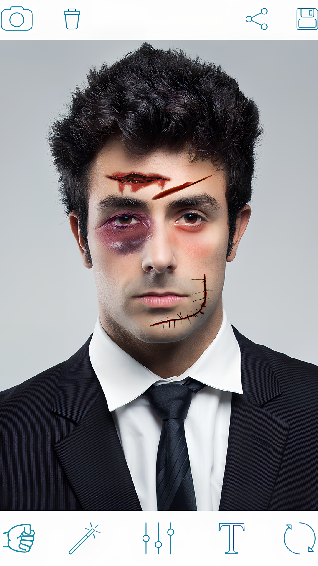 اسکرین شات 1 برنامه Fight Battle Photo Editor