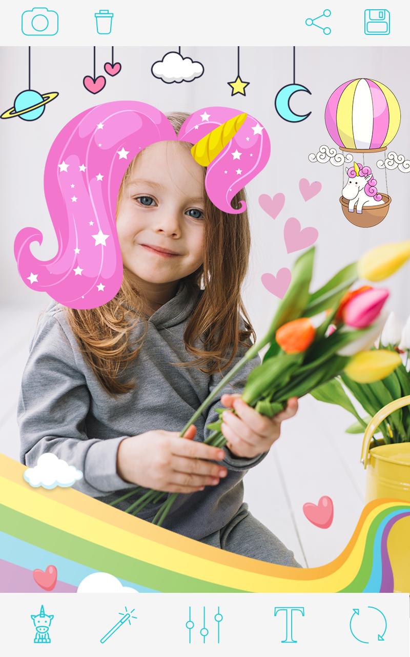 اسکرین شات 8 برنامه Unicorn Photo