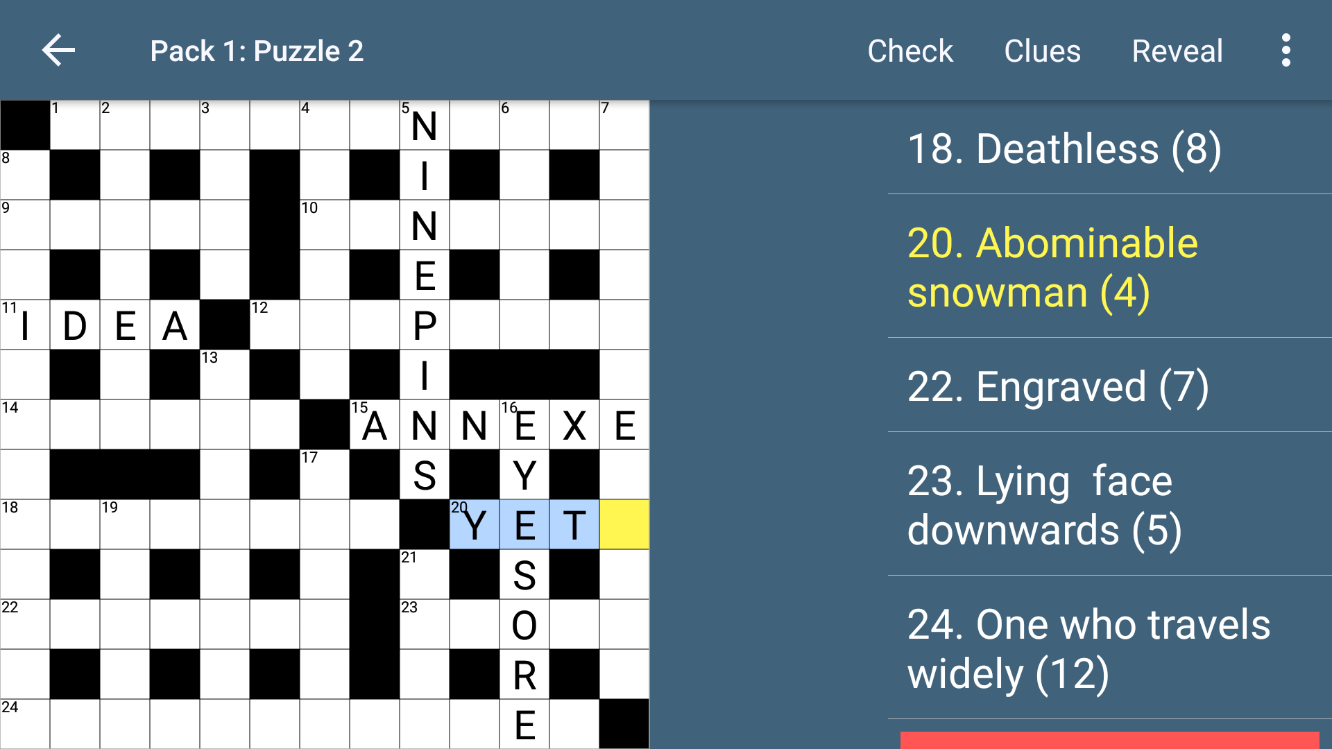اسکرین شات 7 بازی BestForPuzzles Quick Crossword