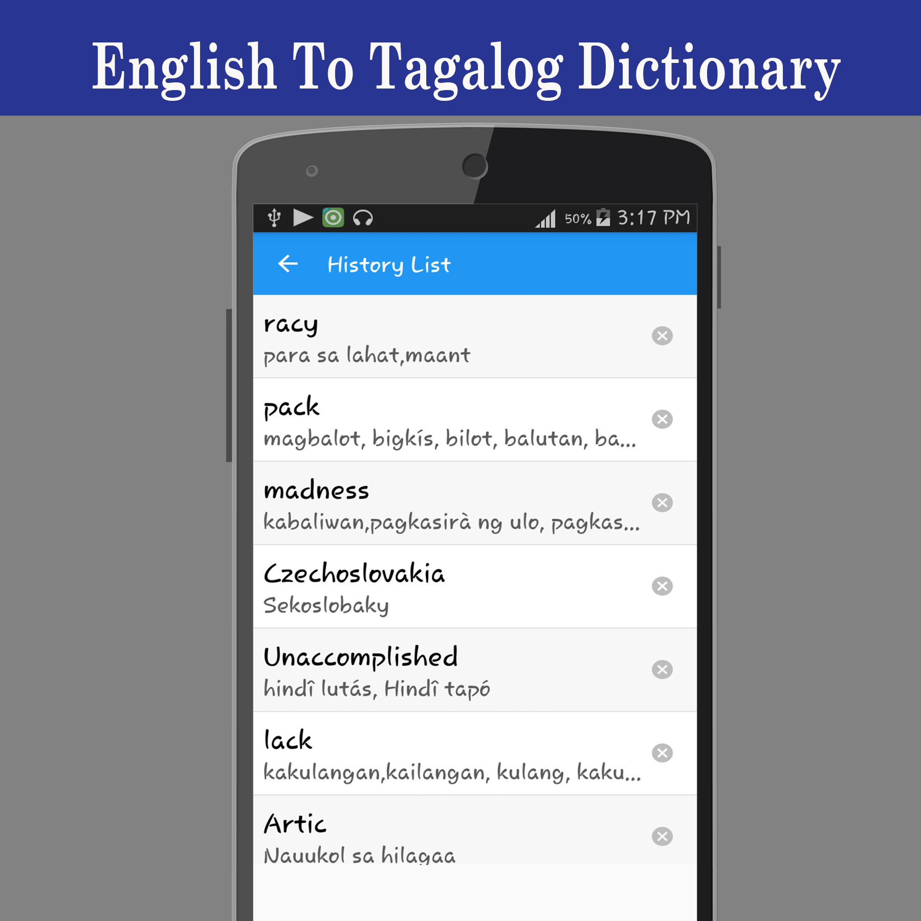اسکرین شات 4 برنامه English To Tagalog Dictionary