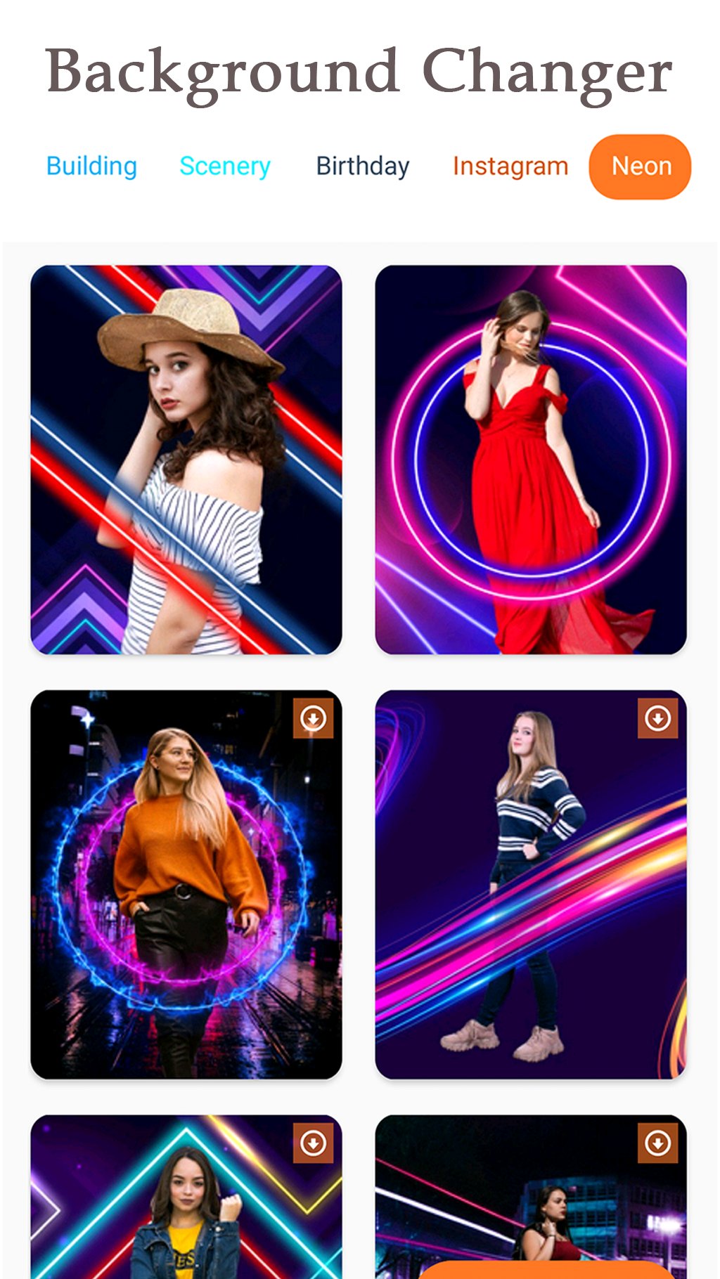 اسکرین شات 2 برنامه Background changer of photos
