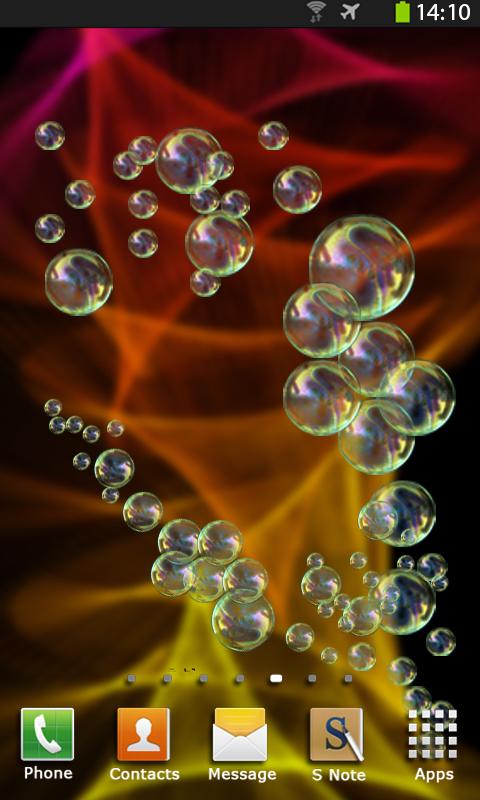 اسکرین شات 2 برنامه Photo Bubbles Live Wallpaper