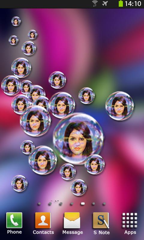 اسکرین شات 3 برنامه Photo Bubbles Live Wallpaper
