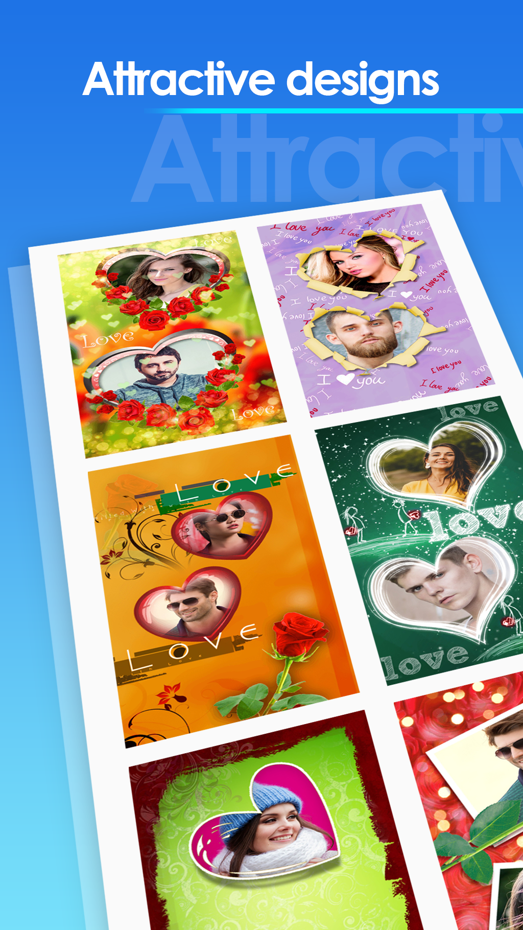 اسکرین شات 2 برنامه Love Photo Frames