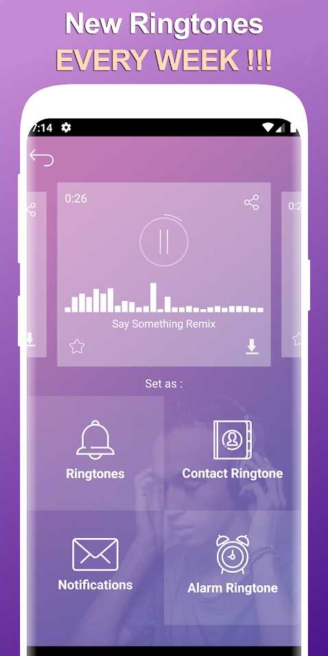 اسکرین شات 4 برنامه Great Ringtones for Android