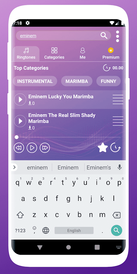 اسکرین شات 5 برنامه Great Ringtones for Android
