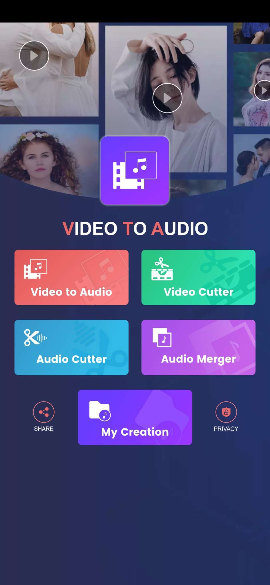 اسکرین شات 1 برنامه Video to MP3