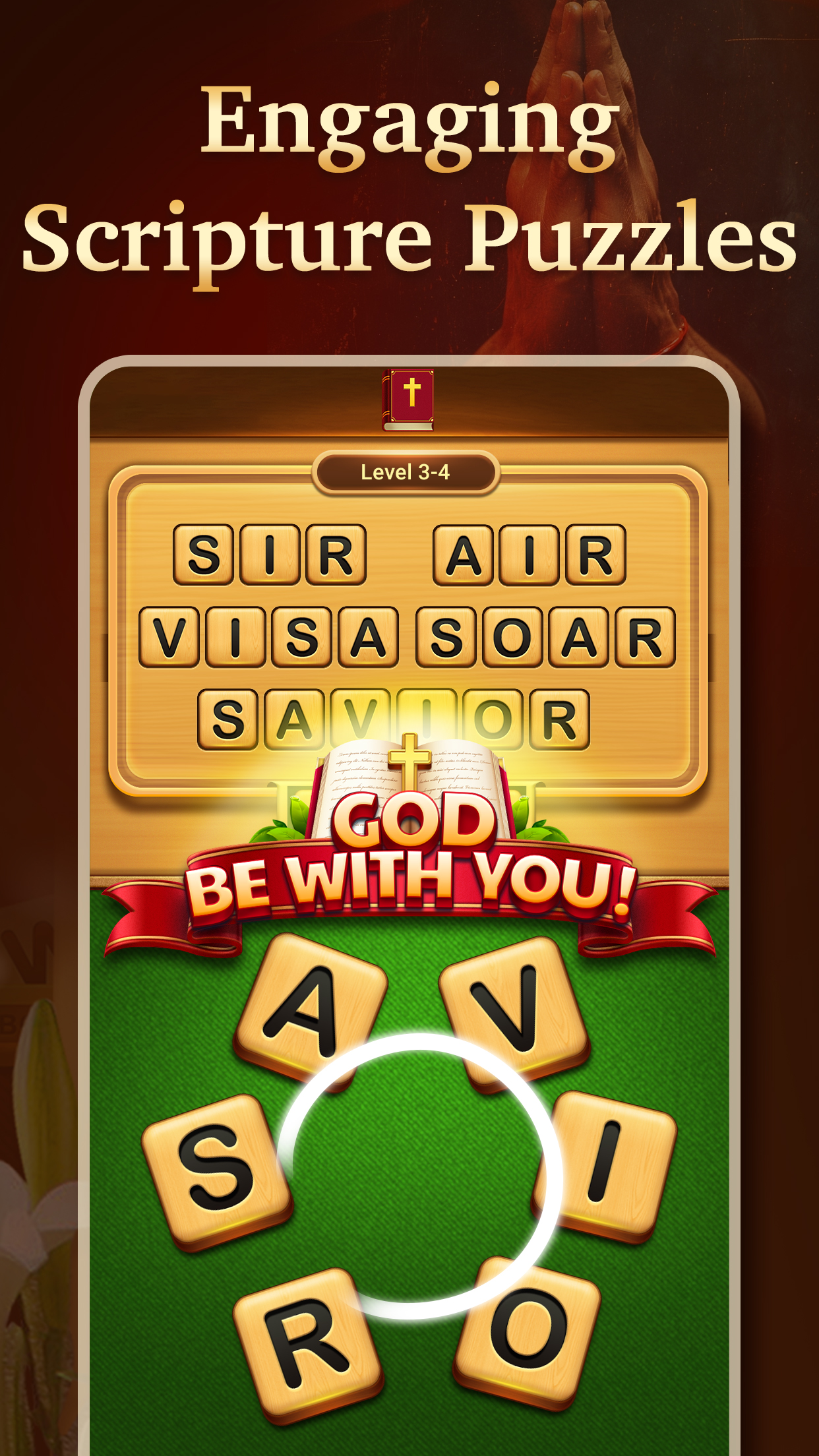 اسکرین شات 7 بازی Bible Word Puzzle - Word Games