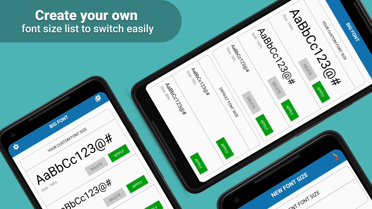 اسکرین شات 5 برنامه فونت بزرگ - تغییر اندازه فونت