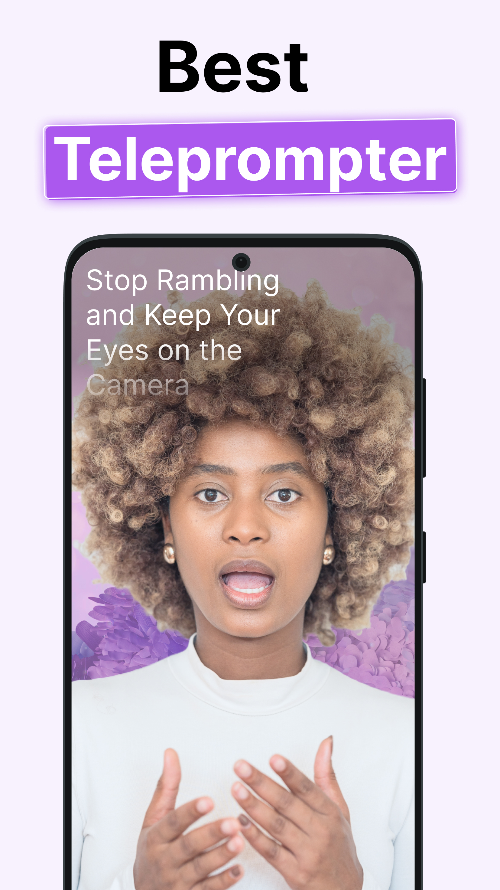 اسکرین شات 1 برنامه BIGVU Teleprompter & Captions