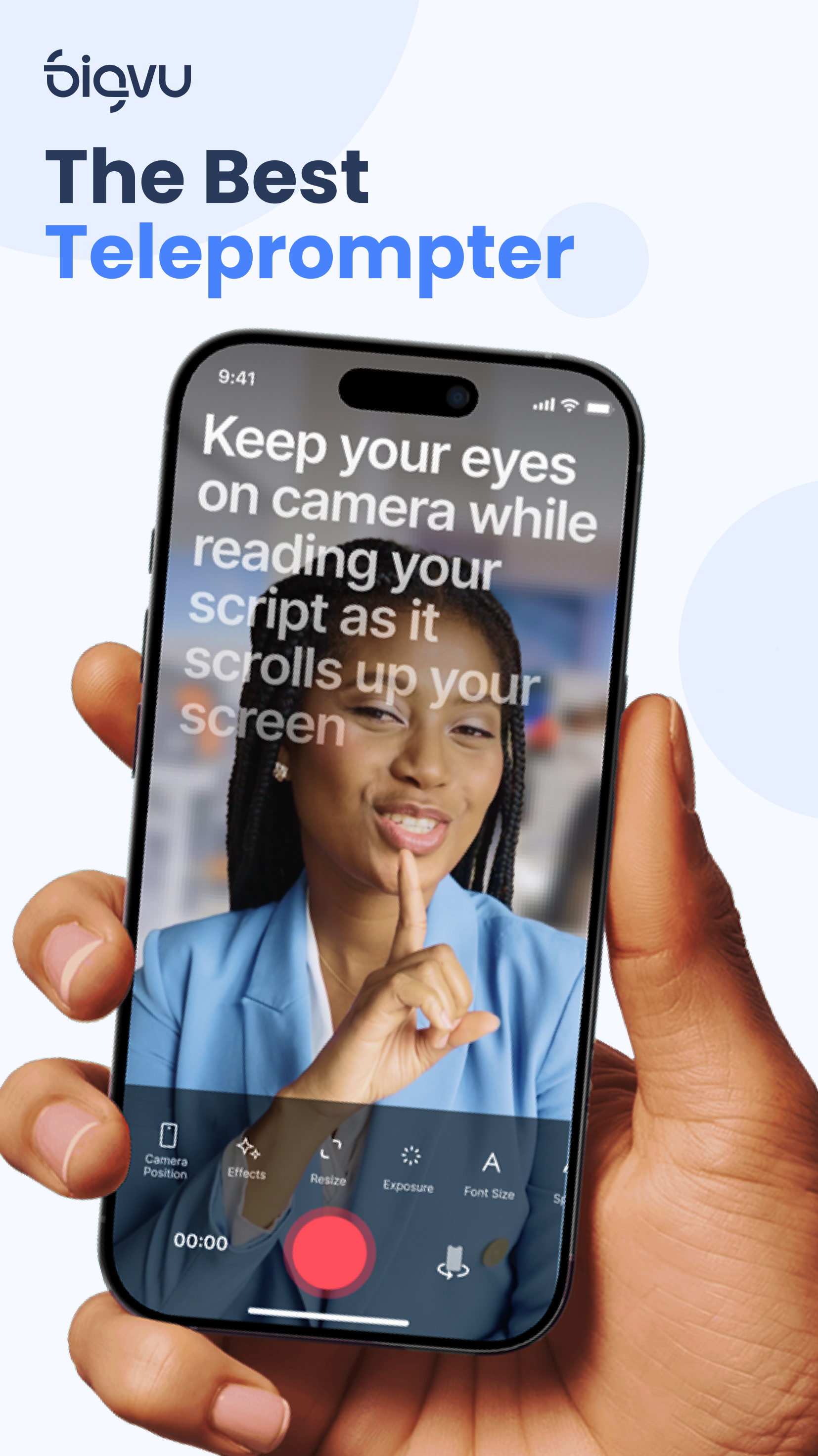 اسکرین شات 1 برنامه BIGVU Teleprompter & Captions