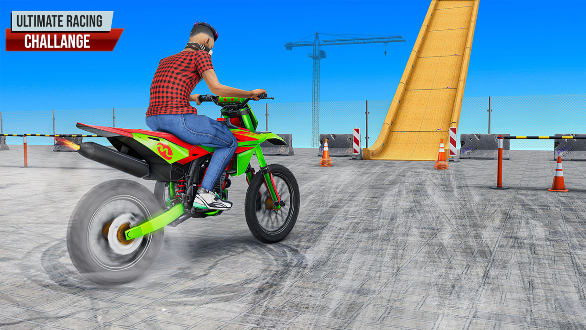 اسکرین شات 3 بازی Mega Ramp Bike Stunt Games 3D