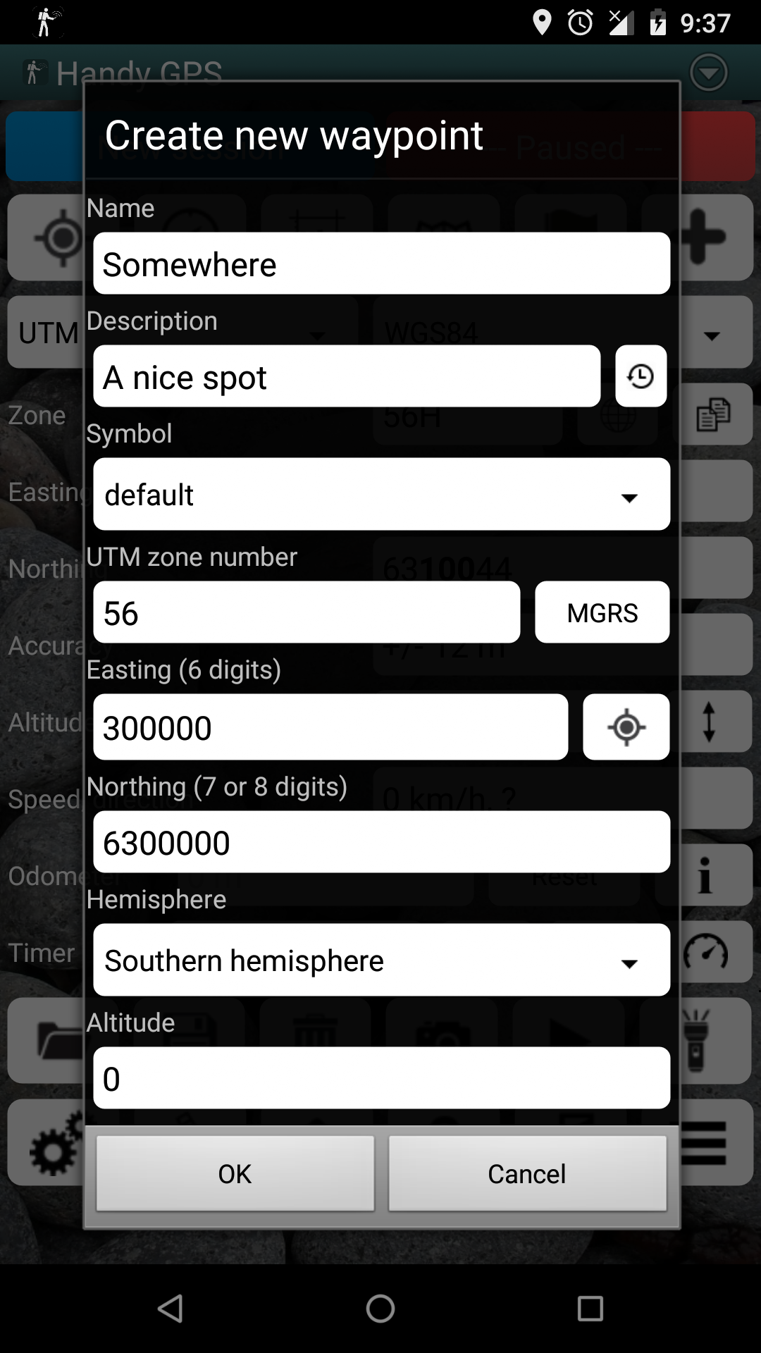 اسکرین شات 5 برنامه Handy GPS lite
