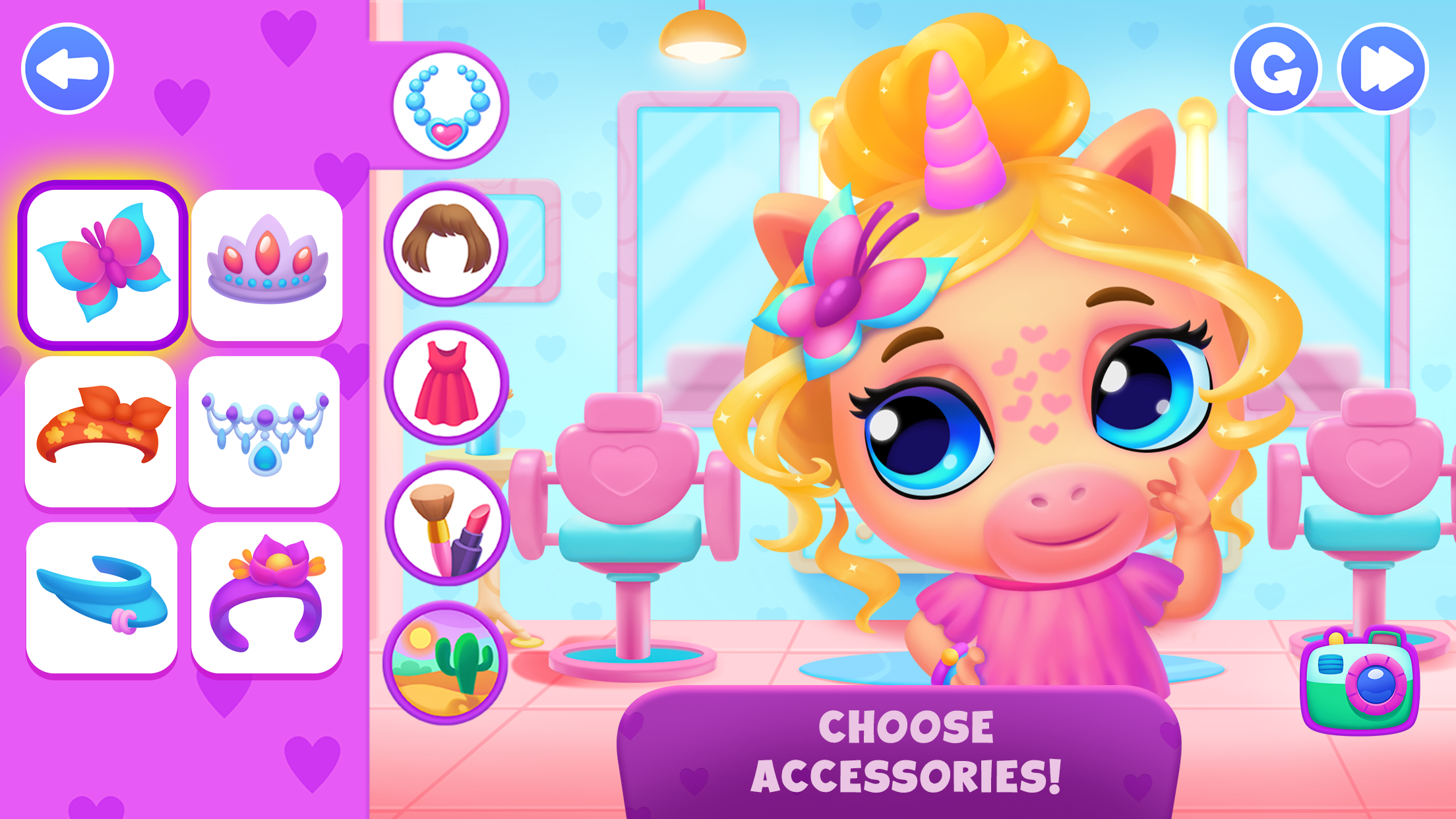 اسکرین شات 2 بازی Unicorn Dress up games kids