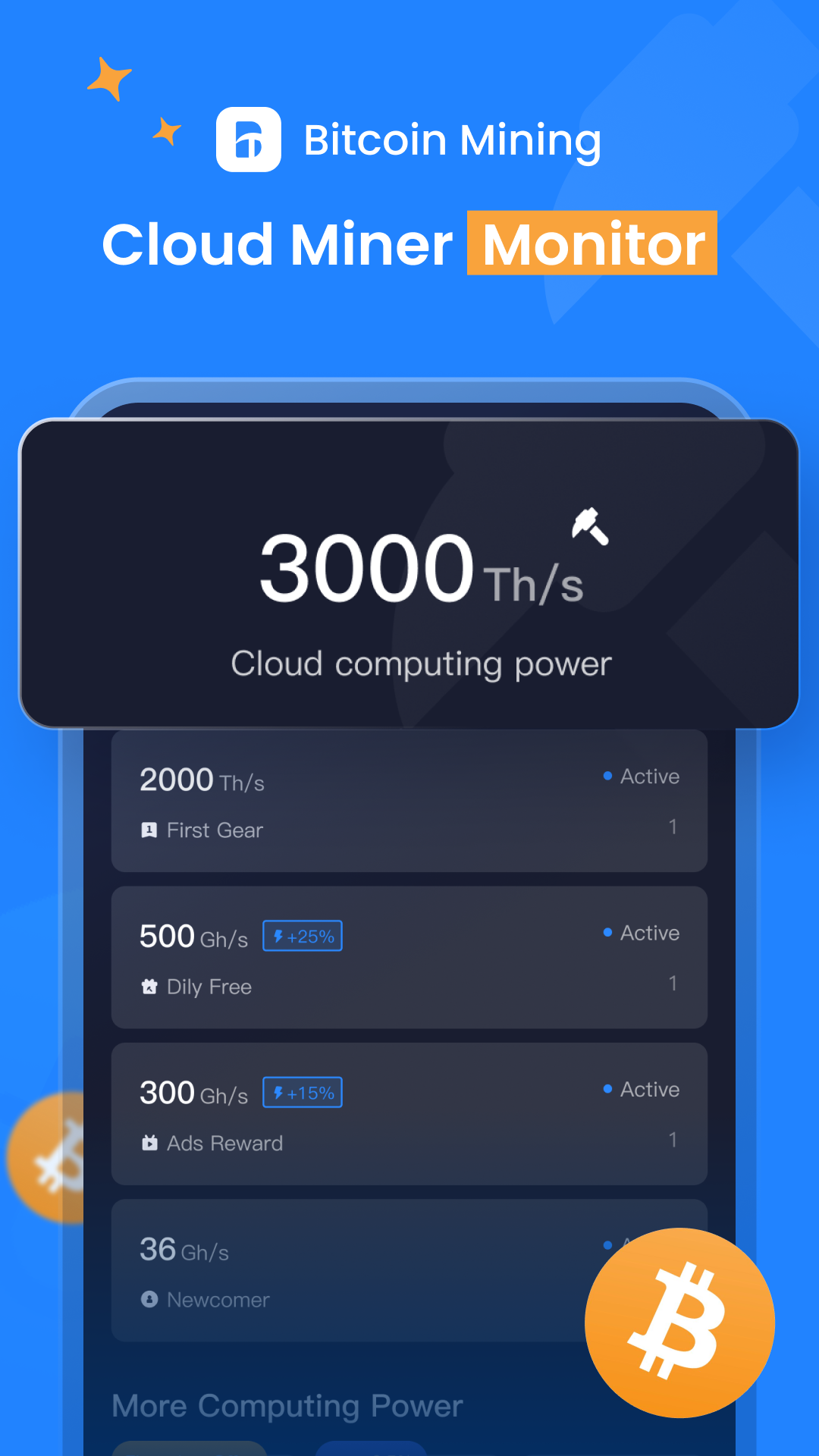 اسکرین شات 3 برنامه Bitcoin mining - Miner NFT