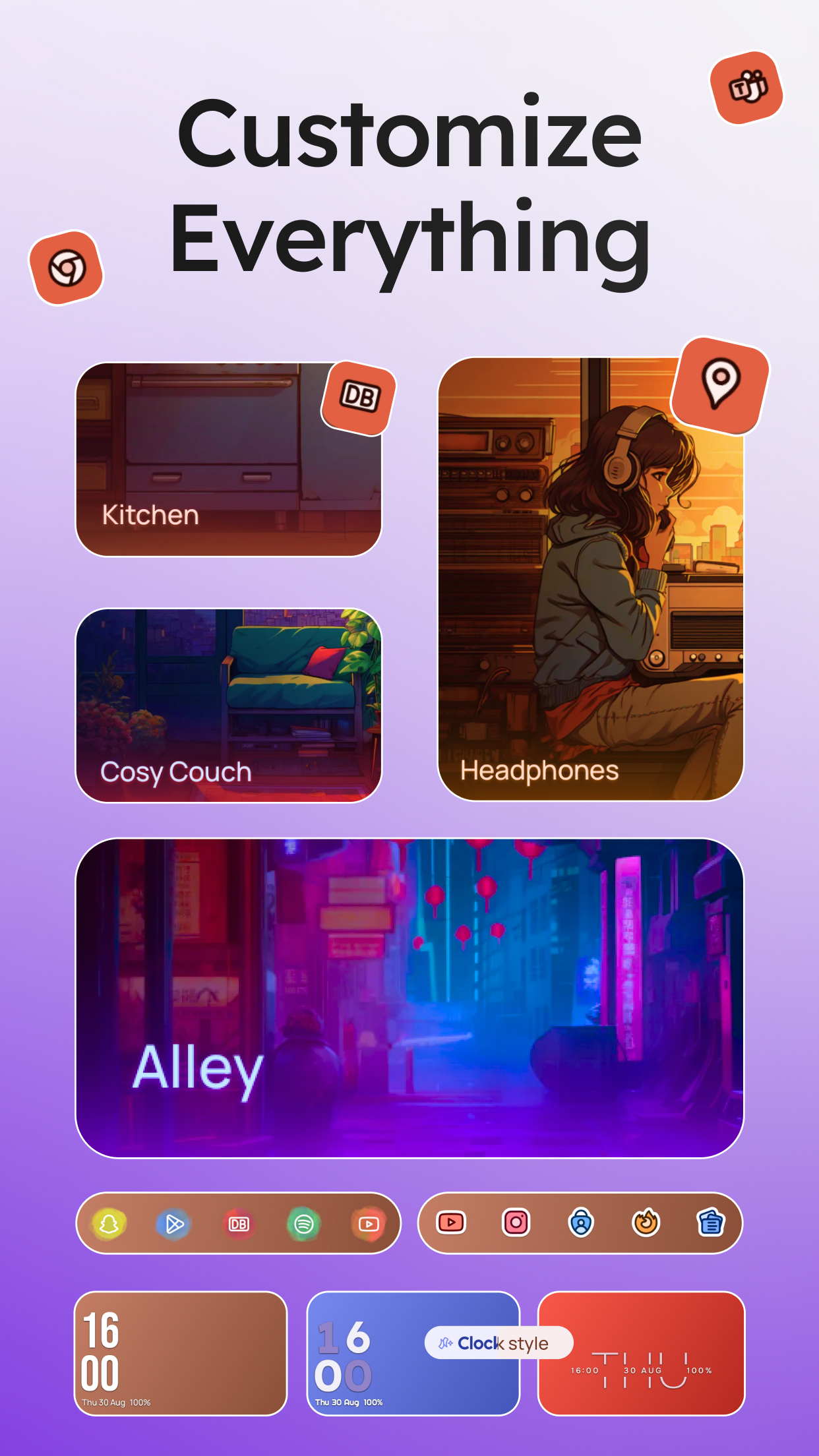 اسکرین شات 5 برنامه Niagara Launcher ‧ Home Screen