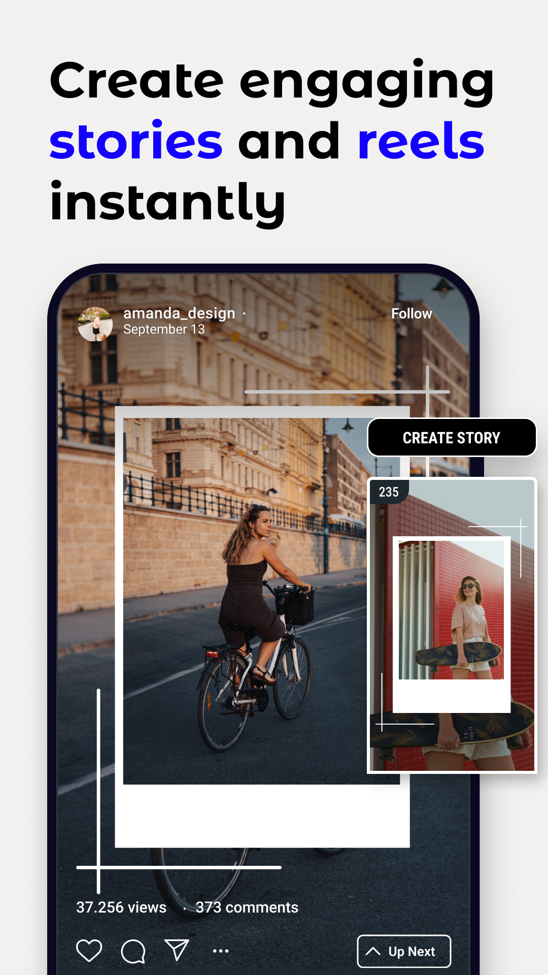 اسکرین شات 1 برنامه Instory | Story Video Maker