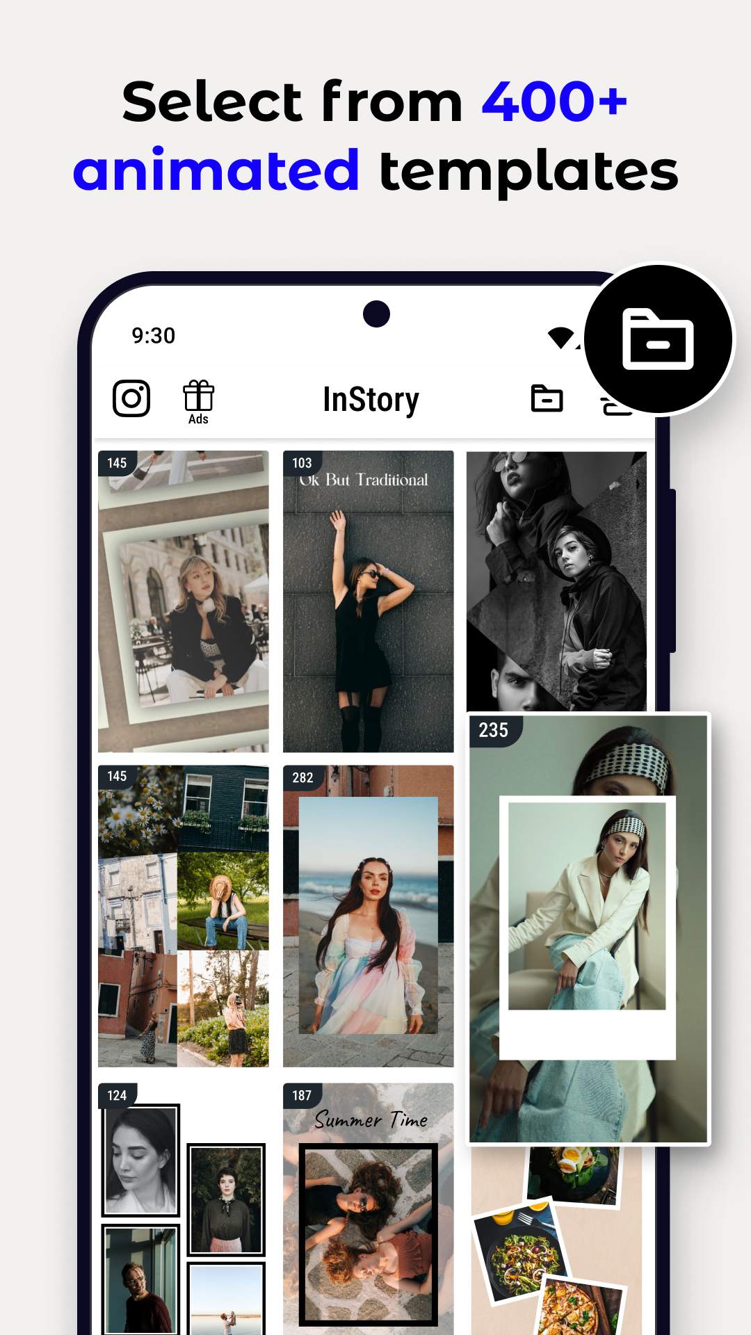 اسکرین شات 2 برنامه Instory | Story Video Maker