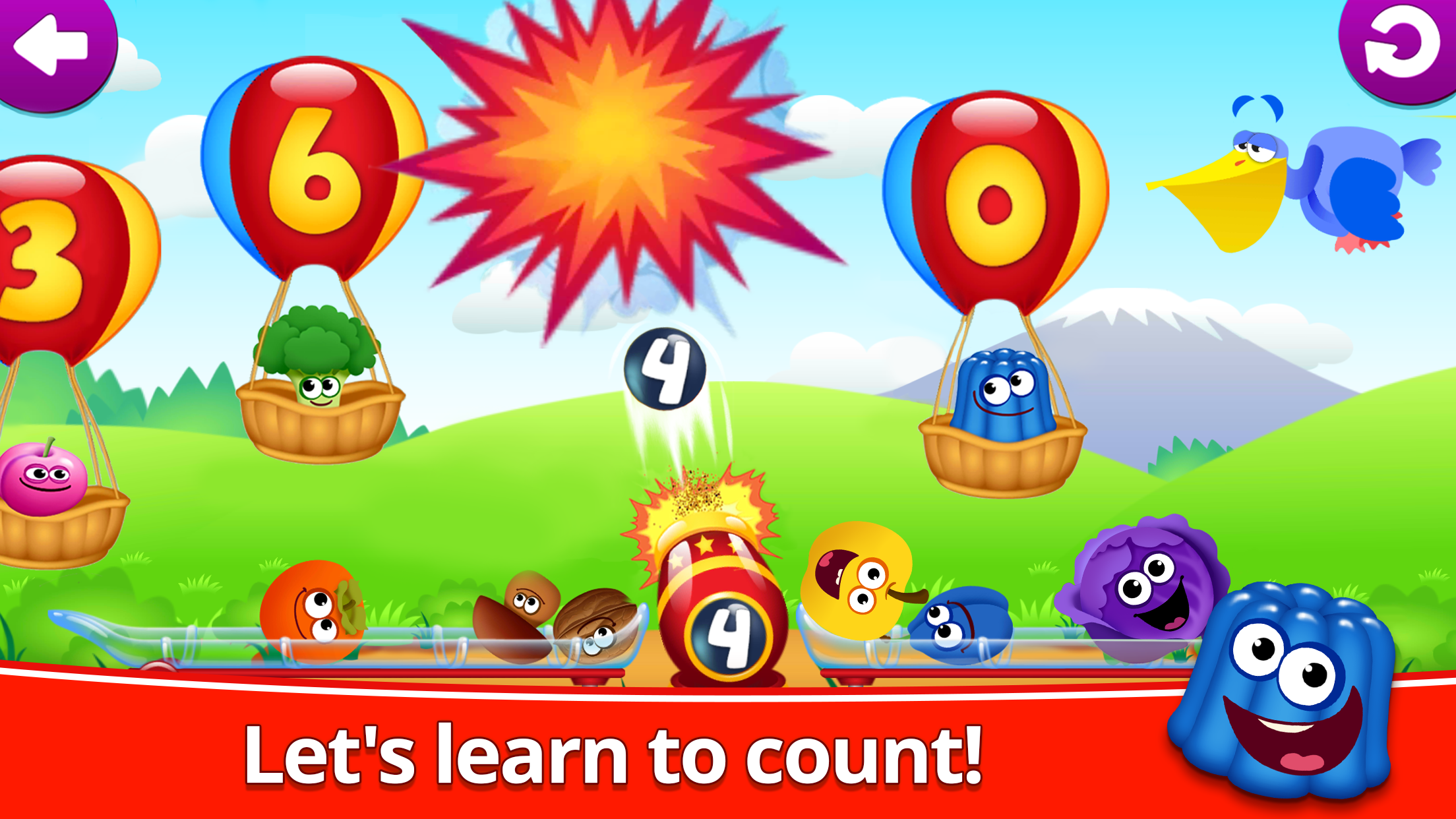 اسکرین شات 3 بازی Math kids 123 counting game!