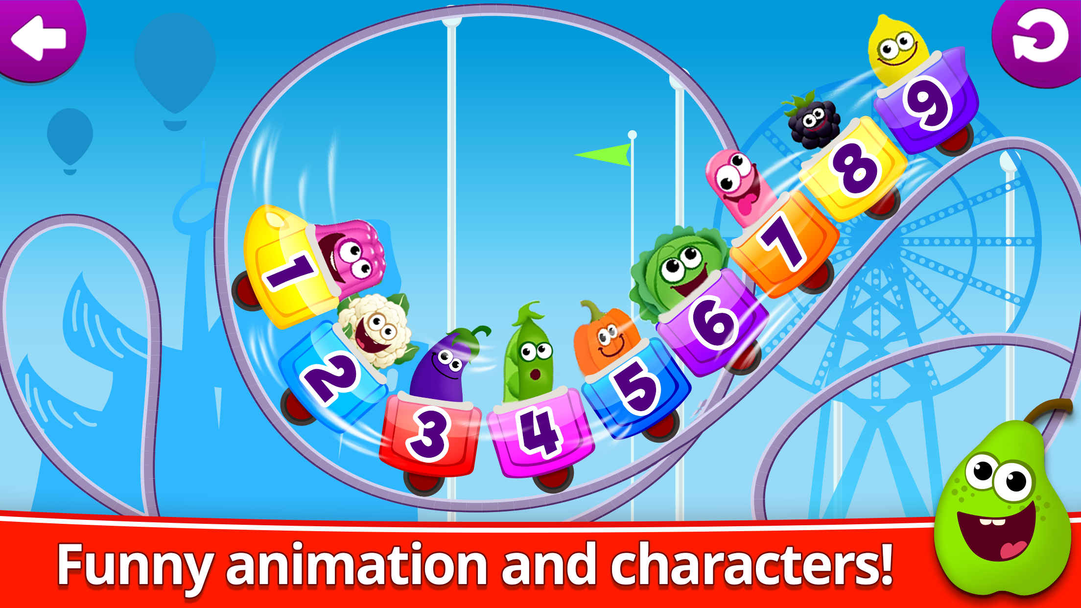 اسکرین شات 4 بازی Math kids 123 counting game!