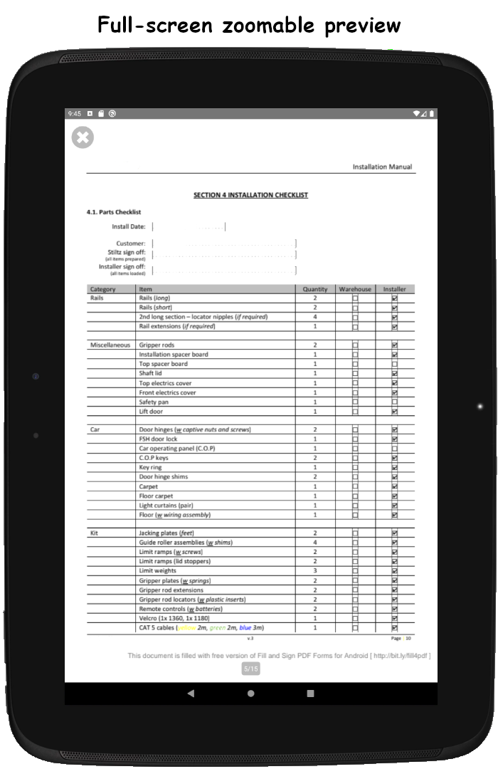 اسکرین شات 4 برنامه Fill and Sign PDF Forms