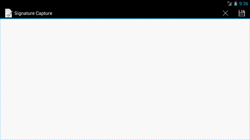 اسکرین شات 1 برنامه Signature Capture