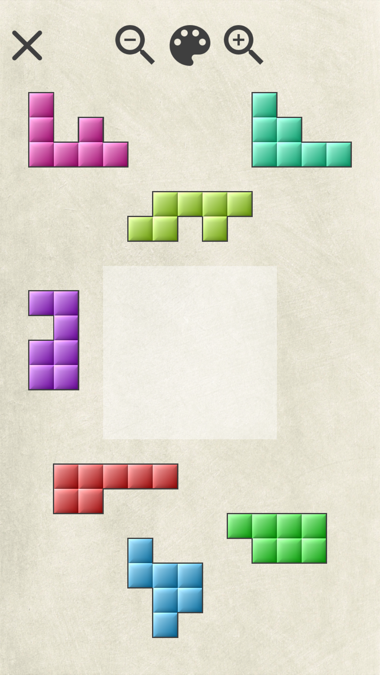اسکرین شات 1 بازی Block Puzzle & Conquer