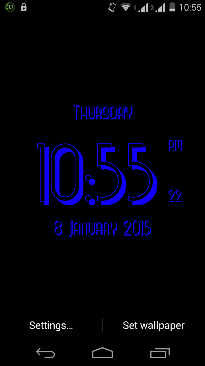 اسکرین شات 7 برنامه 3D Clock Live Wallpaper